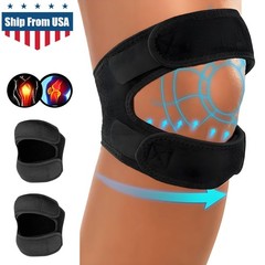 Adjustable Knee Support Double Strap Stabilizer Patella Tendon Arthritis Brace