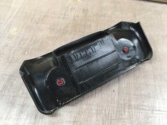 **W3431 MOBILITY SCOOTER LOWER REAR TAIL PANEL BLACK w/ RED ‚TAILLIGHTS‘ ~PART