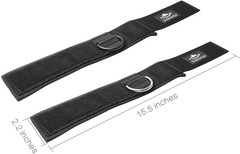 Ankle Wrist Cuffs Neoprene Padded Straps D-Ring Glute Kickback for Cable Machine