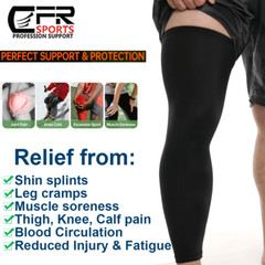 Full Leg Support Varicose Veins Thigh Long Compression Sleeve Socks Stocking HG