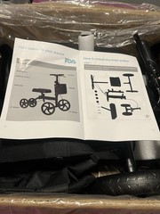 ZENART Foldable Knee Walker, Scooter for Foot Surgery – Black