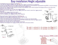 Economy Footrest for Standard Wheelchairs and Transport Chair, Composite Foot…