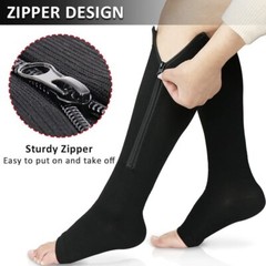 Compression Socks Support Graduated Stockings Men Women 20-30mmHg Nylon Sleeves