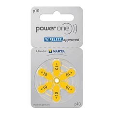 Power One Varta Size 10 PR70 Hearing Aid Batteries 1.45V Zinc Air