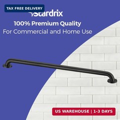 Stardrix 36-Inch ADA Compliant Grab Bar, 1.5″ Diameter, Concealed Mounting Flang