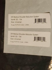 DR Medical Shoulder Abduction System SS 154 Size Universal Sugg HCPCS Code L3960