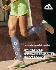 6 Pairs Compression Large-X-Large 01 Assort – Black/Blue/Grey/Pink/Beige/White