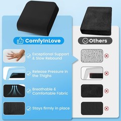 Maintain Comfort with High-Density Cooling Gel Cushion for Extended Sitting