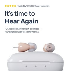 Atom ONE Complete Care Bundle Rechargeable OTC Hearing Aids + Full Care Kit