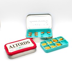 Hearing Aid Battery Case for #13: Altoid Tin Insert – Portable Secure Storage