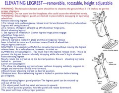 Elevating Wheelchair Leg Rests with Padded Calf Pads & Composite Footplates – Un