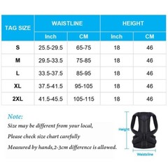 Posture Corrector Lumbar Lower Back Shoulder Support Brace Strap for Pain Relief