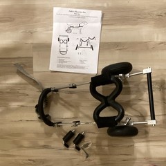 Eddie’s Wheels for Pets 2-Wheel Dog Wheelchair Mobility Cart, Black/Silver