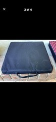 Orthopedic Seat Cushions Set Red Black Chevron Foam Portable Removable Cover