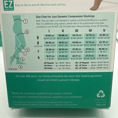 2 Juzo Dynamic Compression Stockings 30-40 mmHg 3512 TYPE AG SIZE V Black Thigh