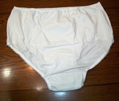SEA CARE PLUS 2X LOT 3 WHITE COTTON STRETCH INCONTINENCE UNDERWEAR PANTIES BRIEF