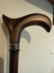 Asterom Walking Cane Handmade, Ergonomic, Wooden NEW Beautiful Wood Grain Classy