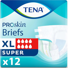 TENA Proskin Incontinence Super Briefs, Adult Diapers, Super Absorbency, Bladder