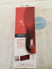 VASYLI CUSTOM Full length red HIGH DENSITY ORTHOTICS INSOLE ARCH SUPPORT