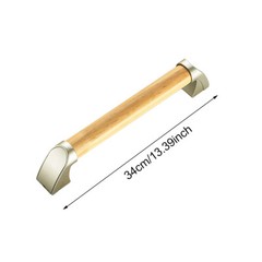 Non Slip Wooden Grab Bar Wall Mounted Support Rail Bathroom Accessibility Handle
