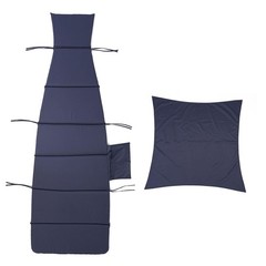 YFIWDBRO Outdoor Hanging Lounge Chair Cushion with 88.5×27inch, Navy Blue