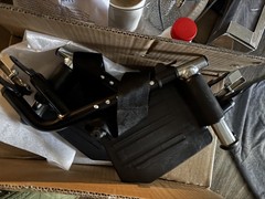 HealthLine wheelchair swingaway leg rest alum foot plate and heel loops Set