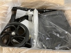 Aojin Knee Scooter Steerable Portable Walker 8″ Front Wheels Senior 300lb Black