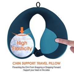 INFANZIA Chin Supporting Travel Neck Pillow, Comfortably Child-Size, Blue