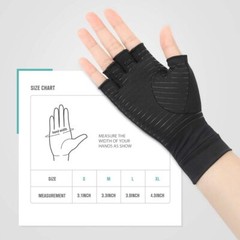 DOEPLEX Arthritis Gloves Fingerless Compression Gloves Hands Pain Relief 1 Pair