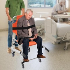 Multi-function Mobility Chair Emergency Stair Climbing Wheelchair W/safety Strap