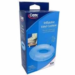 Carex Vinyl Inflatable Cushion Provides Support and Comfort While Seated 1 Count