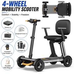 Ultra-Lightweight Mobility Scooters Power Wheelchair Folding Electric Scooter🧳