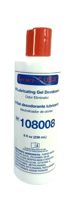 1 Bottle Securi-T 108008 Lubricating Gel Deodorant 8 oz. Odor Eliminator Drops