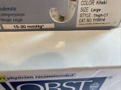 JOBST RELIEF COMPRESSION THIGH STOCKINGS 15-20 mmhg Supports