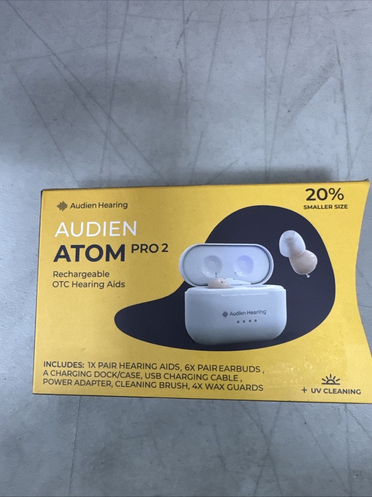 🤶Audien ATOM PRO 2 Wireless Rechargeable OTC Hearing Aid Brand🤶
