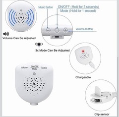 NEW Bedwetting Alarm Sensor Child Portable Loud Sound & Vibration Potty Training