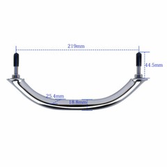 2Pcs 8-5/8″ Grab Handle Stainless Steel Marine Yacht Boat Handrail Oval Tube
