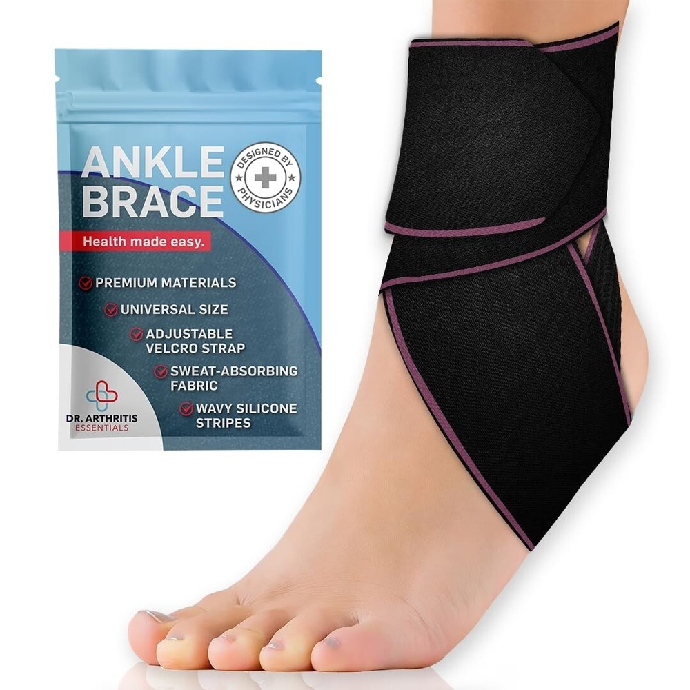 Dr. Arthritis Essentials Ankle Brace Support, Stabilizing Wrap for Sprains…B27
