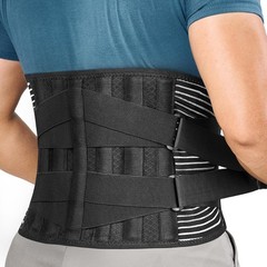 Durable Adjustable Back Brace for Enhanced Lumbar Support | Size M for Men/Women