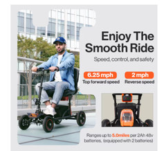 SuperHandy Mobility Scooter Explorer GUT161 Electric Pro 48V 2A