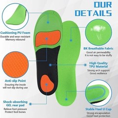 Breathable Orthopedic Sole Insoles Correction Flat Foot High Arch Insert Support