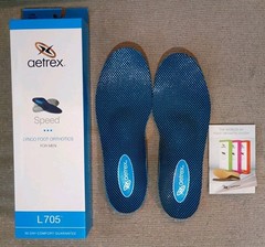 Aetrex Men’s L705 Speed Lynco Orthotics w Metatarsal Support Med/High Arch SZ 9