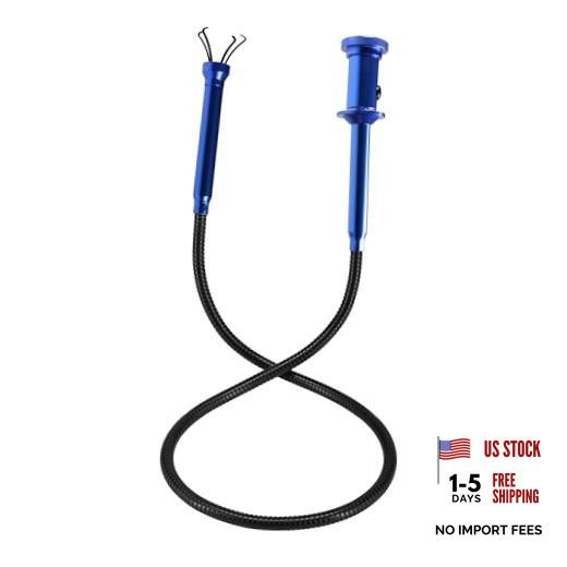 Flexible Claw Grabber Tool Claw Picker 24.4in, Bendable Hose Reacher Claw Blue