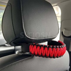 2Pcs Headrest Grab Handles Car Front Rear Seat Back Roll Bar Grip Handles Kit