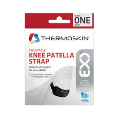 Thermoskin Exo Adjustable Knee Patella Strap Stabilise & Support Patella BLACK