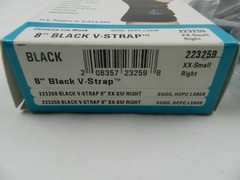 MED SPEC 223259 WRIST 8″ V-STRAP XX-SMALL RIGHT BLACK