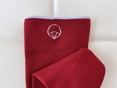 NEW! COMRAD Knee-High Compression Socks Size Large 10-13 Red Burgundy 1 pair