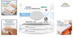 Hypoallergenic Cleansing Wipes, Unscented, 48 Count Packs for Sensitive Skin