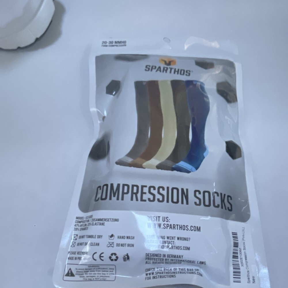 Sparthos Compression Socks/Hose Pink 20-30 mmHg Nylon/Elastane