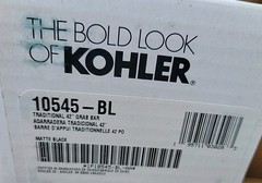 Kohler 10545-BL Traditional 42 in. ADA Compliant Grab/Assist Bar in Matte Black